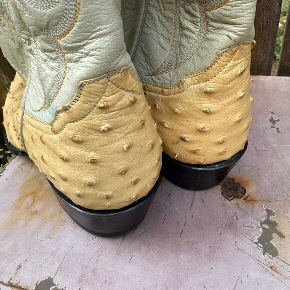 Yucca Boots Exotic Line Ostrich Leather Men's 7 Women's 8.5 - Picture 8 of 15